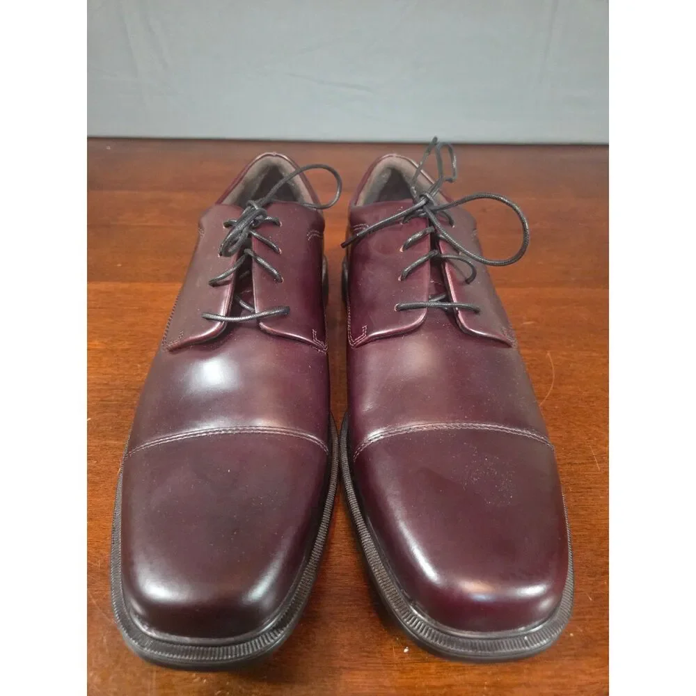 Rockport Waitsfield Men Cap Toe Dress Shoes Sz 11.5 M Leather Cordovan Burgundy